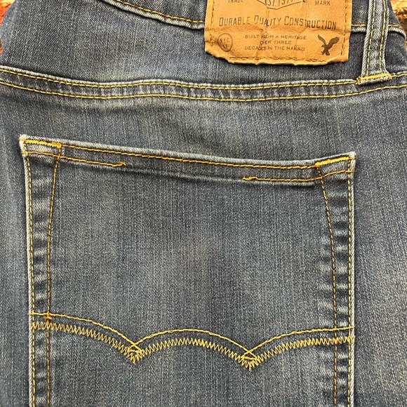 Men’s Bootcut Extreme Flex American Eagle Jeans 34x34 - Medium Wash - Picture 10 of 11